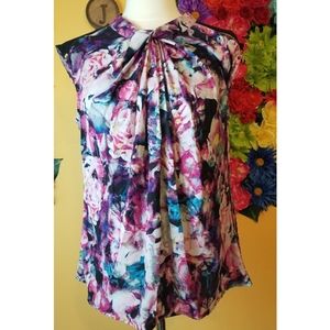 Worthington floral blouse- Petite Large WN